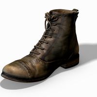 Photoscanned Female Ankle Boots - Extended License
