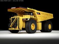 Caterpillar 797b mining truck 3D Model