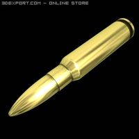 762x51mm NATO cartridge 3D Model