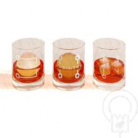 Monogram Whisky tumbler glass V2 futuristic