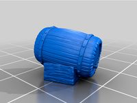 Tabletop Scatter Terrain Wooden Keg and Bar Top Wooden Stand