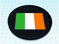 Ireland Flag Coaster Multicolor