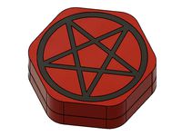 7 Die pentagram inlay dice box