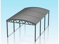 1:32 SCALE CURVED ROOF CARPORT