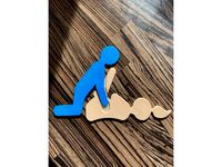 Toilet sign butterfly NSFW