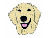 Golden Retriever Magnet