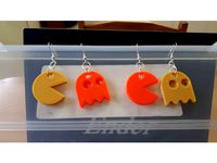 Pacman and Ghost earrings