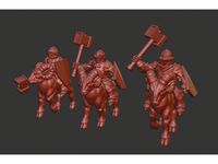Dwarf Knight Goat Cavalry Miniatures