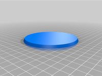 90mm round base (plain)