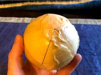 Wooden Icosahedron Earth Puzzle