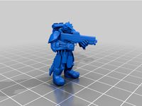 Armored Vesk with rifle for starfinder