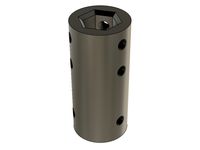 Adapter from 10mm motor to 1/2 in hex axle