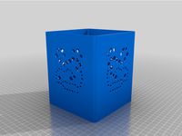 Simple Square E14 Lampshade desk table lamp (remixed with Hexagons)