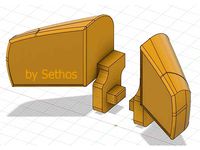 Pair Side Mirrors G-Wagen Team Raffee G500