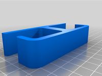 Underdesk double cable holder
