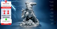 King Thor 3D Printing Figurine | Assembly