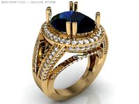 Fancy ring 3D Model