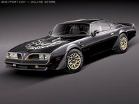 Pontiac Firebird Trans Am 1977 SE Bandit 3D Model