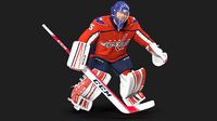 Washington Capitals Hockey Goalkeeper Rigged