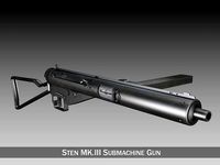 Sten MKIII Submachine Gun