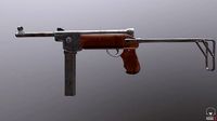 Game ready Old Military weapon M48 3D model Low-Poly