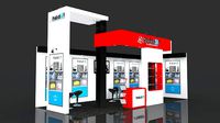 Exhibition stall 7 mtr x 3 mtr 2 sides open