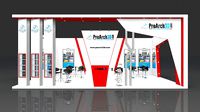 Exhibition stall 9 mtr x 6 mtr 3 sides open