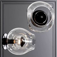 Bubble Sconce Oil-rubbed Bronze and Clear Glass