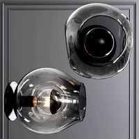 Bubble Sconce Oil-rubbed Bronze and Gray Glass