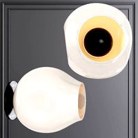 Bubble Sconce Oil-rubbed Bronze and White Glass