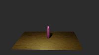 3D simple water Bottle