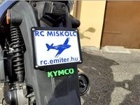 Kymco unique license plate holder.