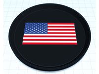 USA Flag Coaster Multicolor