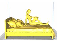 Sexy nude girl on bed