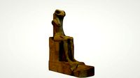 3D PRINT - EGYPTIAN - STATUE OF THE RAM HEADED GOD AMON RE  | 3D