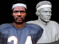 Walter Payton NFL Textured 3DBust | 3D