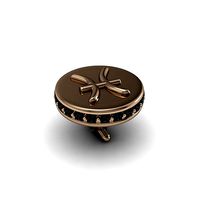 Cufflinks with Pisces | 3D