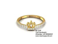 2248 Diamond Crown Ring | 3D