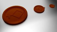 Glass Coaster Athene and Pendant | 3D