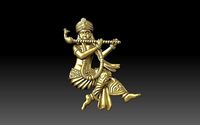 Krishna Pendant | 3D