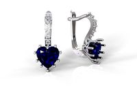 Heart earrings  | 3D