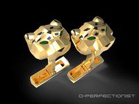 Panthere De Cartier Cufflinks | 3D