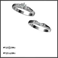 Cheap bridal set rings cad bridal set ring | 3D