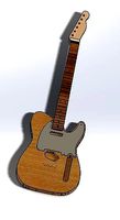 CNC Ready 52 Telecaster SS and HH Solidworks and DXF Files  | 3D