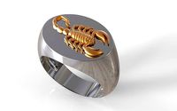 scorpio man ring | 3D