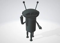Mikrobi - Hungarian Cartoon Robot | 3D