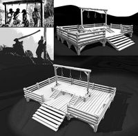 Medieval gallows | 3D