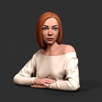 Girl W 3D print model | 3D