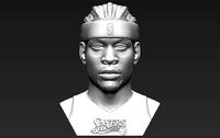 Allen Iverson bust 3D printing ready stl obj formats | 3D