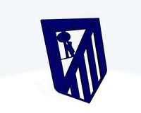 Atletico de Madrid escudo clasic | 3D